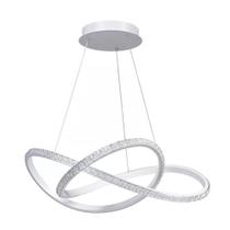 Luminária Pendente 50w Led Linha Flat Retorcido