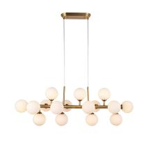 Luminária Pendente 95cm bocal G9 jabuticaba Dourado Vintage Bivolt - Lumier