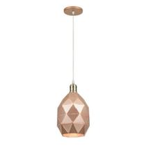 Luminária Pendente Abacaxi Cobre 20cm E27 Lustre Elgin