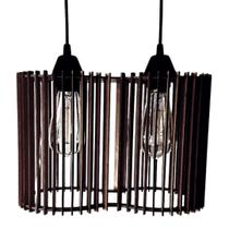 Luminária Pendente AMÉRICA Modelo Ripado