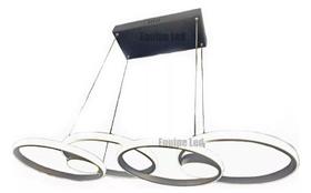Luminária Pendente Anéis Led Moderno Sala Mesa De Jantar 65w