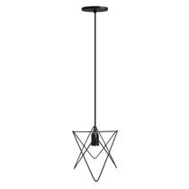 Luminária Pendente Aramado Estrela Preto Vesper