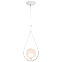 Luminária Pendente Aro Gota Branco Harmony Ambar Luminária Pendente Aro Gota Branco Harmony Ambar