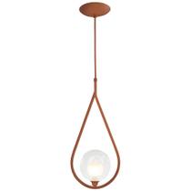 Luminária Pendente Aro Gota Harmony Cobre Magnifico