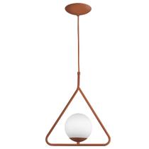 Luminária Pendente Aro Triangulo Orby Cobre Magnifico Luminária Pendente Aro Triangulo Orby Cobre Magnifico