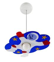 Luminária Pendente Astronauta Lua Infantil Estrela Nuvem Kid