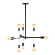 Luminária Pendente Avant Hash Aço 9xe27 Preto