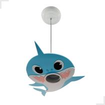 Luminária Pendente Baby Shark Tubarão Infantil Criança Bebê