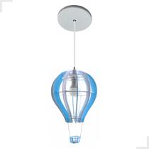 Luminária Pendente Balão Azul Avião Teto Quarto Menino (a) Infantil