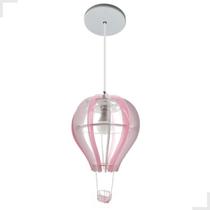 Luminária Pendente Balão Rosa Avião Teto Quarto Menina (o) Infantil