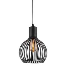 Luminária Pendente Bazho Preto Kala Luminária Pendente Bazho Preto Kala