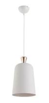 Luminaria pendente bell aco e-27 branco 23cm avant