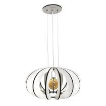 Luminária Pendente Bivolt Sala Mesa Jantar Londres Branco Luminária Pendente Bivolt Sala Mesa Jantar Londres Branco