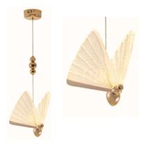 Luminaria Pendente Borboleta DCD00251 6w 3000k 22cm Sindora