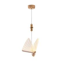 Luminária pendente borboleta dourada - 3000k