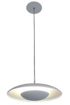 Luminária Pendente Branco Fosco Sala Mesa Luxo 38X200Cm 3Xg9