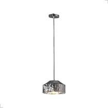 Luminária Pendente Brass E27 Moderno Cromado Espelhado Bella