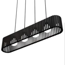 Luminária Pendente Centauro Modelo Ripado - Preta Luminária Pendente Centauro Modelo Ripado - Preta