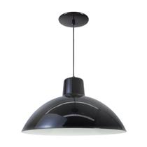 Luminária Pendente Chinesa 33cm Interior Branco Brilho Com Fiação 110/220v