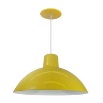 Luminária Pendente Chinesa 33cm Interior Branco Brilho Com Fiação 110/220v