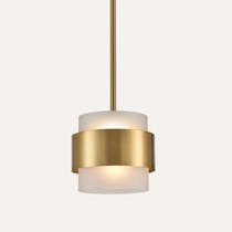 Luminária pendente CLAXY Modern Gold Fosco em Vidro Fosco 18x16 cm Luminária pendente CLAXY Modern Gold Fosco em Vidro Fosco 18x16 cm