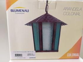 Luminária pendente colonial sextavado liso