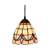 Luminária Pendente Colorida De Vidro Colorido Estilo Mediterrâneo Boêmio Com Cúpula De Mosaico Para