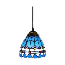 Luminária Pendente Colorida De Vidro Colorido Estilo Mediterrâneo Boêmio Com Cúpula De Mosaico Para
