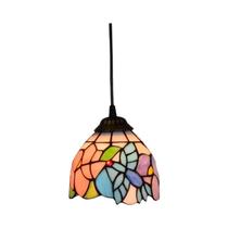 Luminária Pendente Colorida De Vidro Colorido Estilo Mediterrâneo Boêmio Com Sombra De Mosaico Para