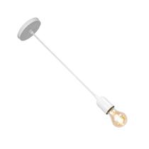 Luminaria Pendente Condulai Enerlux Solaris Branca Para Lampada Filamento 6471