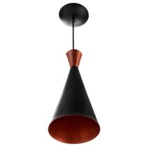 Luminária Pendente Cone Tom Dixon Aluminio Magnifico 33x15cm Preto