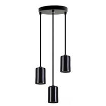 Luminária Pendente Copinho Triplo Com Fiação 110/220v Soquete E27