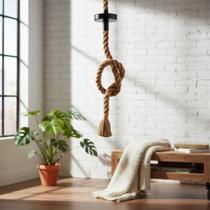 Luminária Pendente Corda Retrô Bivolt com Soquete E27 Estilo Industrial Rústico Decorativo Rustico