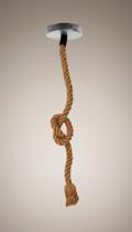 Luminária Pendente Corda Sisal Rústica 1m