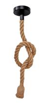 Luminária Pendente Corda Sisal Rustica Retro 1 Bocal E-27 Luminária Pendente Corda Sisal Rustica Retro 1 Bocal E-27