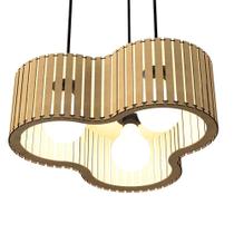 Luminária Pendente CREPUSCULO Modelo Ripado