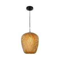 Luminária Pendente De Bambu Artesanal Estilo Chinês 18/19/30cm Para Decoração De Restaurantes E