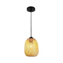 Luminária Pendente De Bambu Nórdica, Rattan, Cozinha, Sala De Jantar, Sala De Estar, Suspensão,