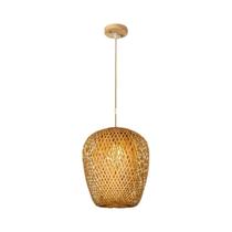 Luminária Pendente de Bambu Tricotada à Mão - Estilo Chinês - 18/19/30cm
