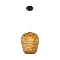 Luminária Pendente de Bambu Tricotada à Mão - Estilo Chinês - 18/19/30cm