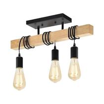 Luminária Pendente De Madeira Com 3 Cabeças Para Casa, Lâmpadas Decorativas Suspensas, Estilo