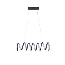 Luminária pendente de teto Benzara Aluminium Spiral 23"