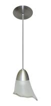 Luminária Pendente De Teto com Vidro Estilo Flor 1 Tulipa Bivolt 110v/220v