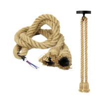 Luminária Pendente De Teto Retrô Com Corda De Cânhamo, Base E27, Estilo Industrial Loft, Decoração