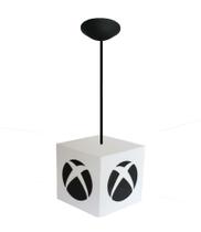 Luminária Pendente de Teto Xbox Branca Luminaria XB Gamer Luminária Pendente de Teto Xbox Branca Luminaria XB Gamer