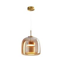 Luminária Pendente De Vidro LED Moderna Nórdica Para Decoração De Interiores De Restaurantes, Bares