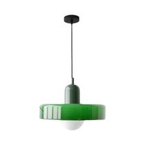 Luminária Pendente De Vidro Nórdico Retrô E27 Led Lustre Para Sala De Estar, Jantar, Quarto,