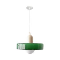 Luminária Pendente De Vidro Nórdico Retrô E27 Led Lustre Para Sala De Estar, Jantar, Quarto,