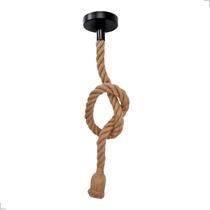 Luminária Pendente Desing Rustico Corda Retro Decorativo