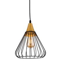 Luminária Pendente Doha Kala Preto E Dourado Luminária Pendente Doha Kala Preto E Dourado